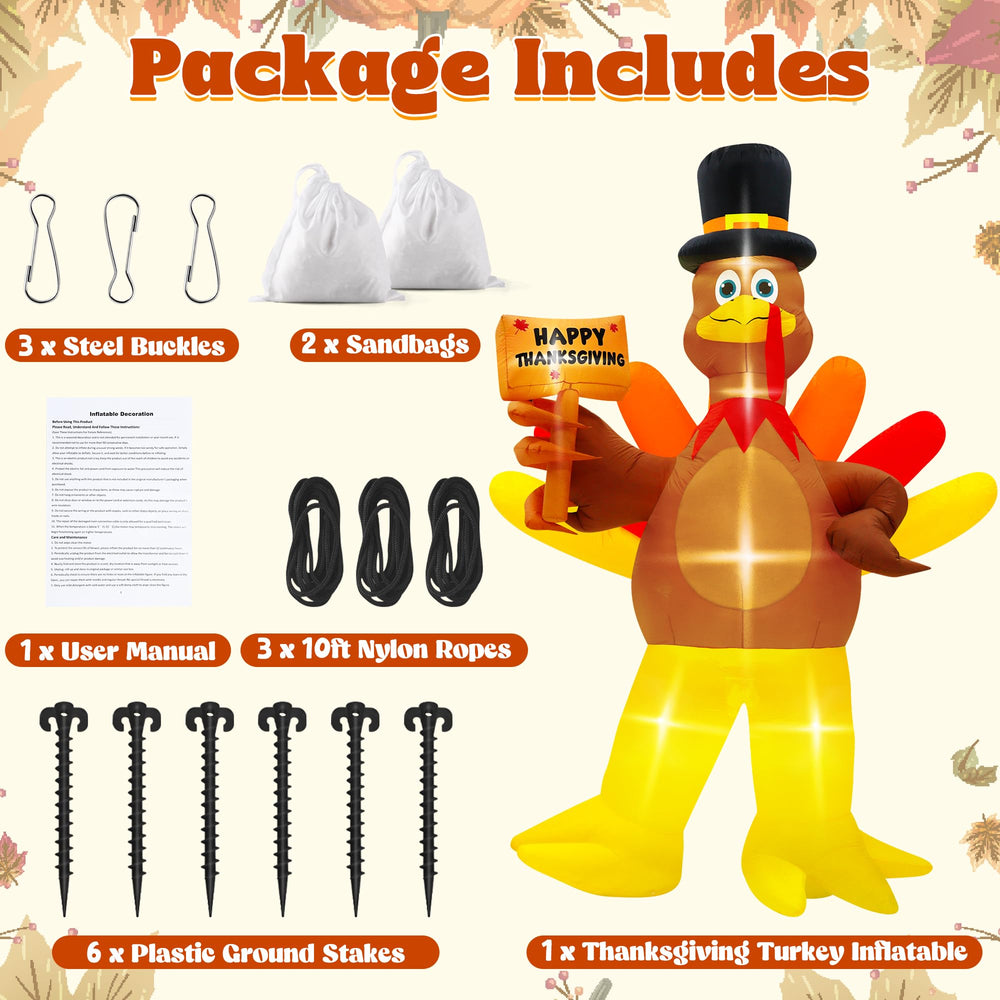 Melisheer turkey lit at night creating warm holiday ambience outdoors