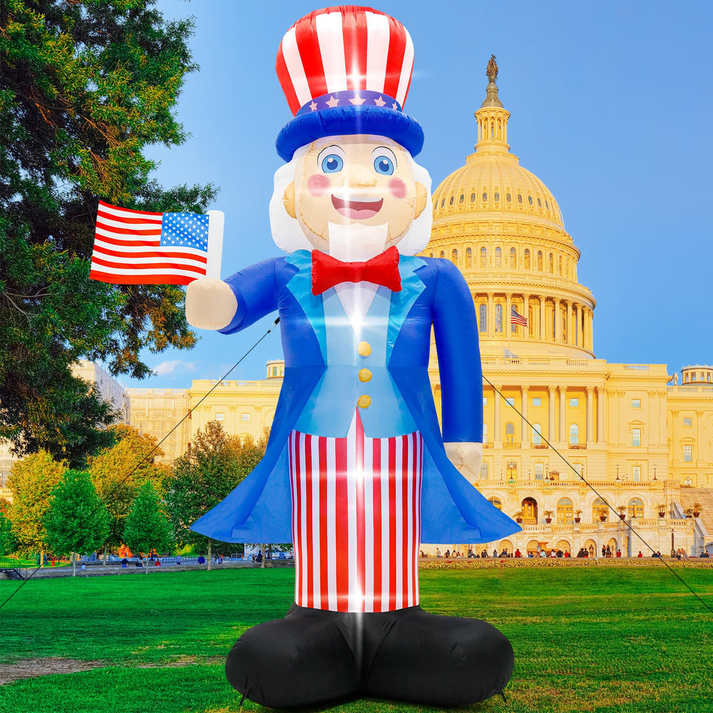Melisheer Uncle Sam front view showing patriotic presence and clear visual impact