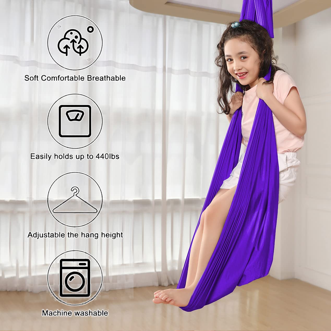 Caregiver installing MelkTemn swing showing easy setup and secure mounting