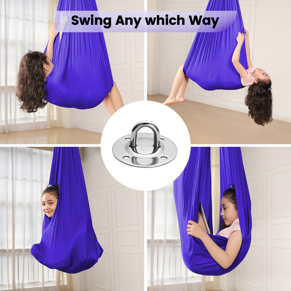 MelkTemn hammock installed in bedroom providing a calming sensory corner