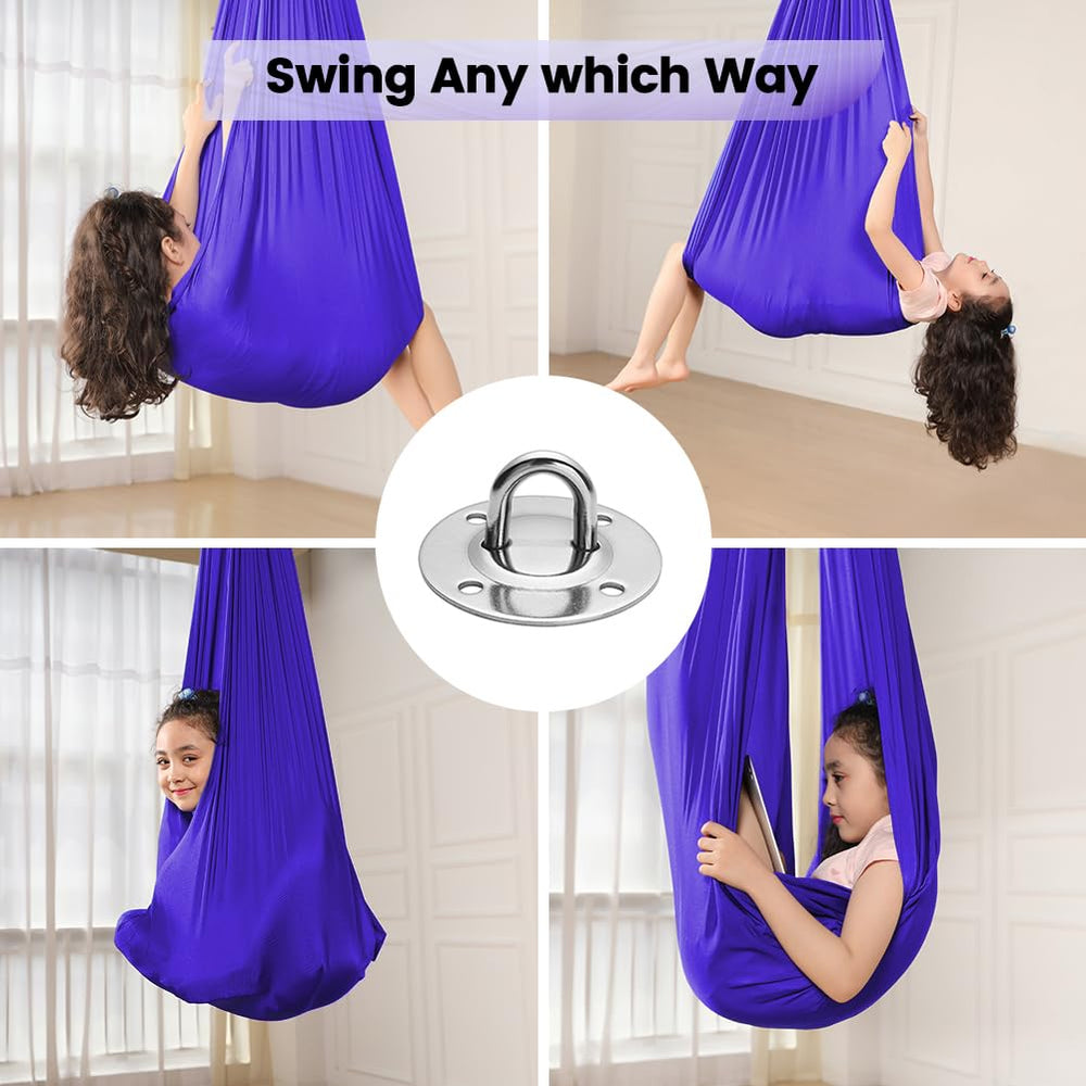 MelkTemn hammock installed in bedroom providing a calming sensory corner