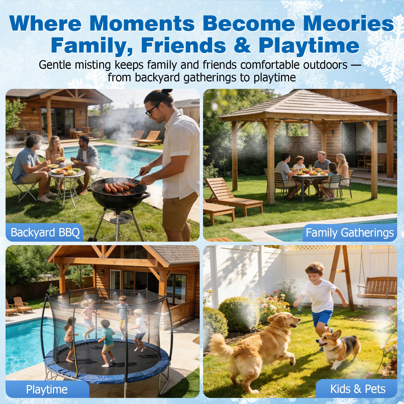 Mellbree clamps and T-connectors display for easy customizable installation