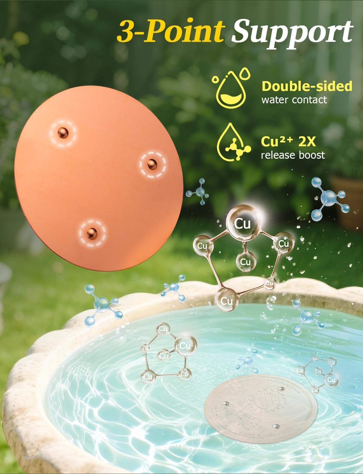 Mellbree disc paired with solar heater, supports year-round cleaner water