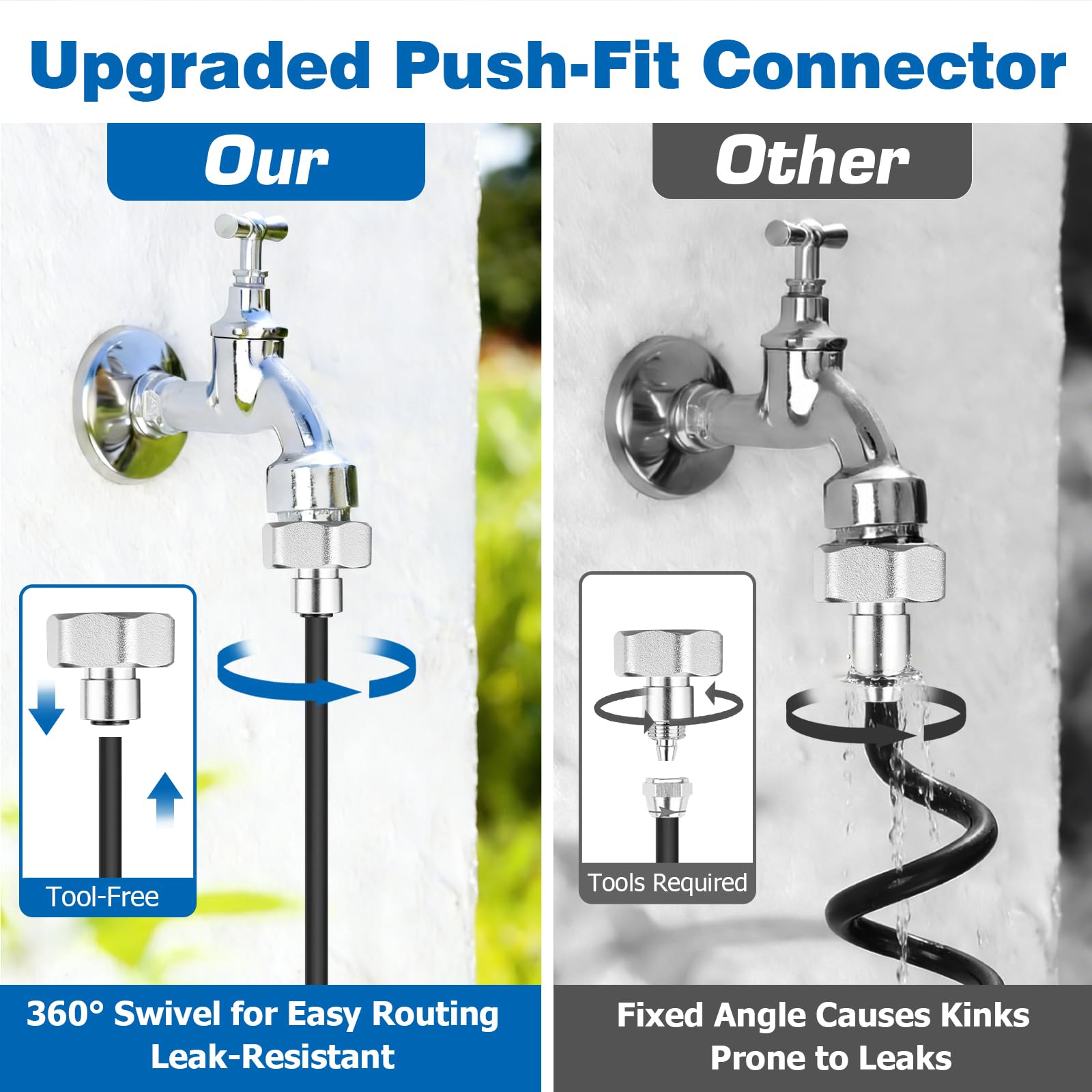 Mellbree T-connectors and clamps layout enabling customizable multi-run installations