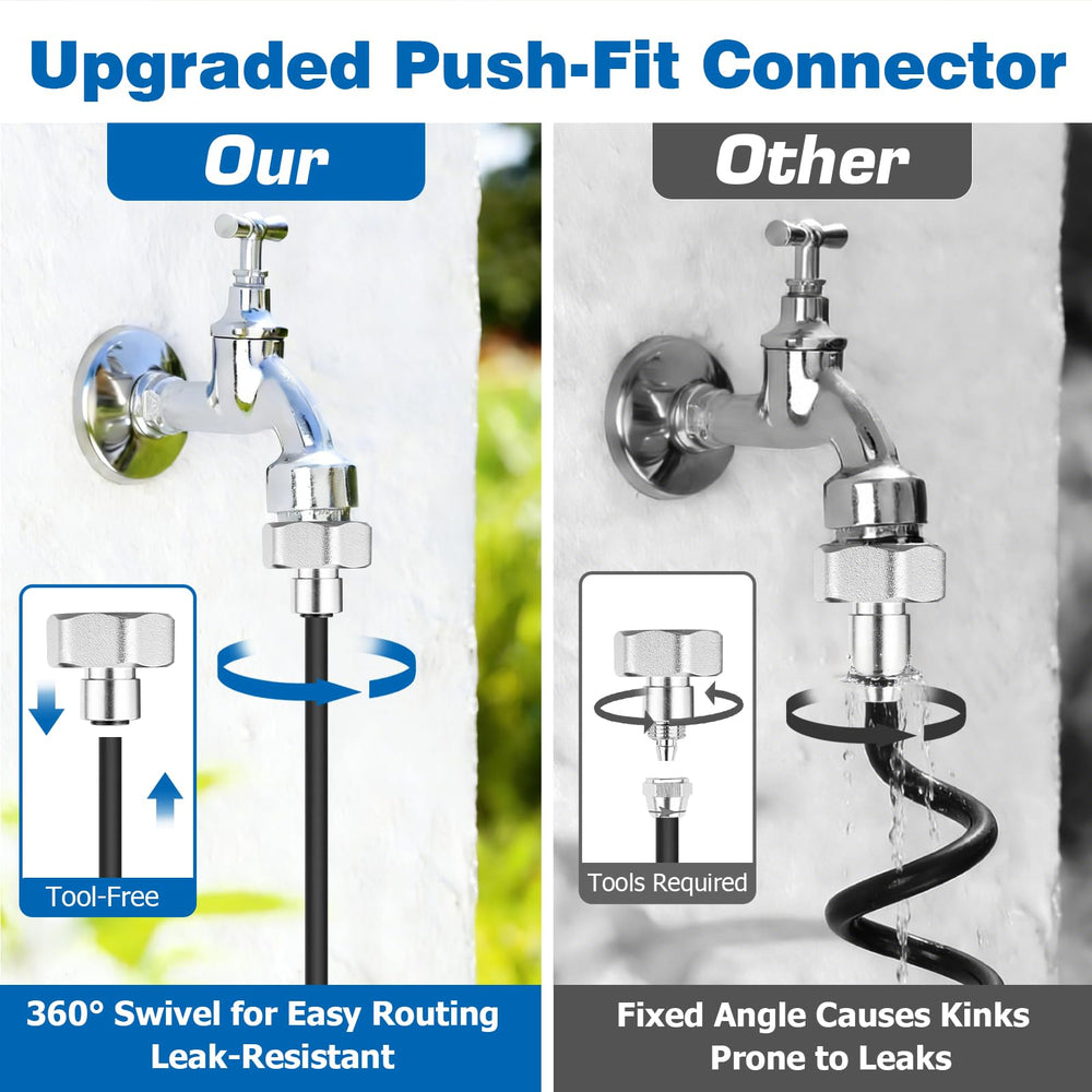 Mellbree T-connectors and clamps layout enabling customizable multi-run installations
