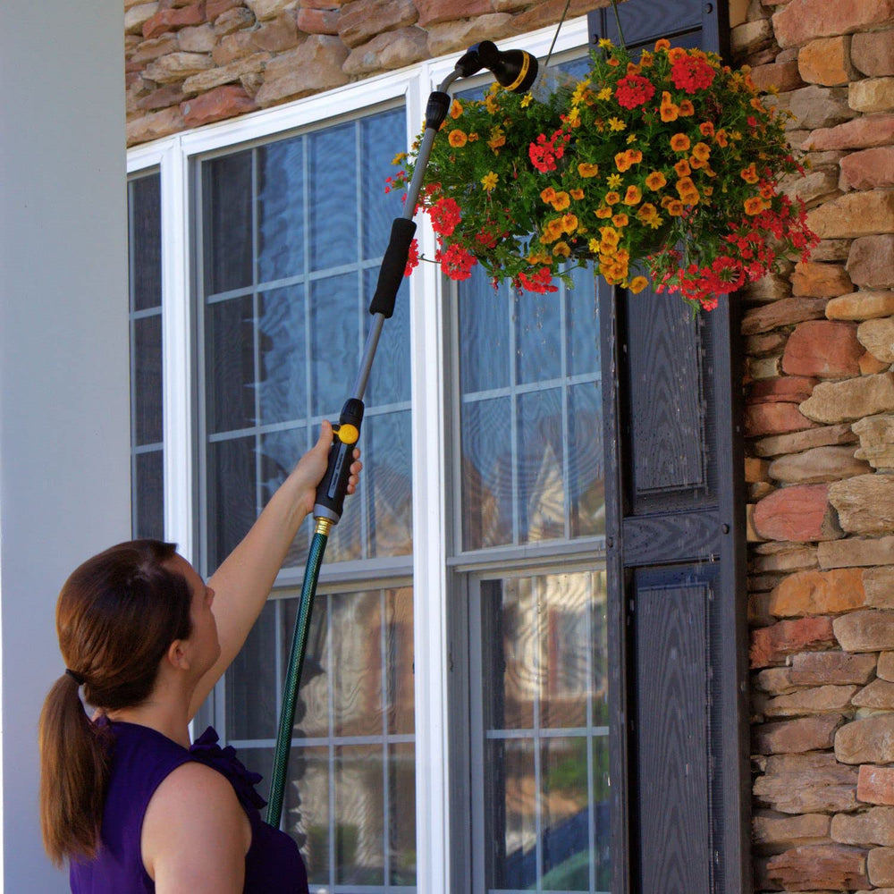 Melnor RelaxGrip with QuickConnect adapter attached for instant hose connection convenience benefit