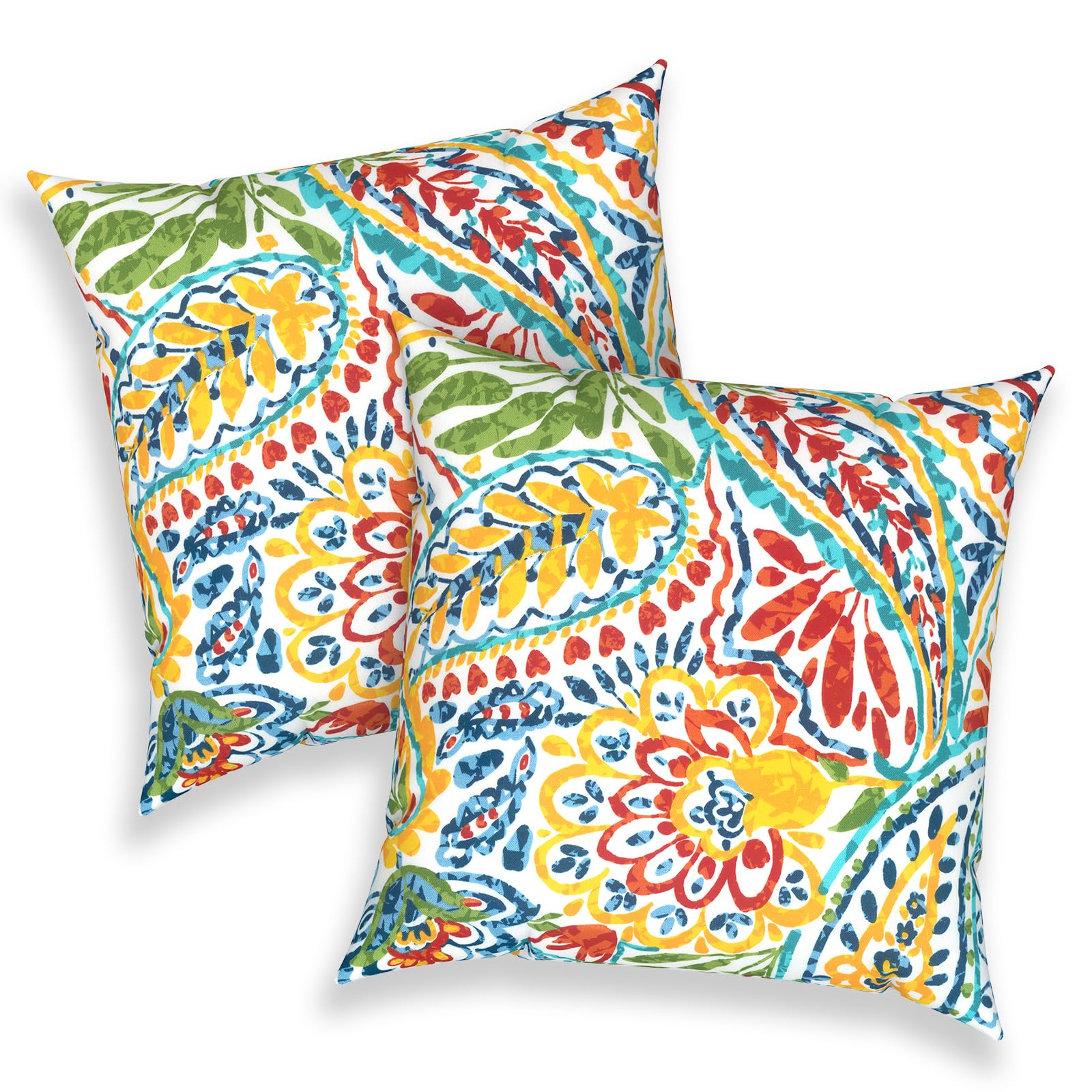 Melody Elephant front view paisley multi pattern adds visual interest