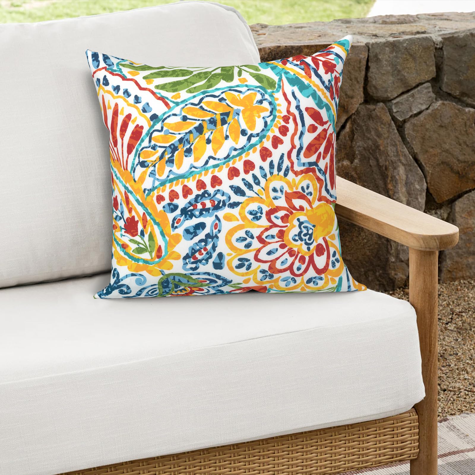 Melody Elephant styled on patio chair shows instant decor upgrade