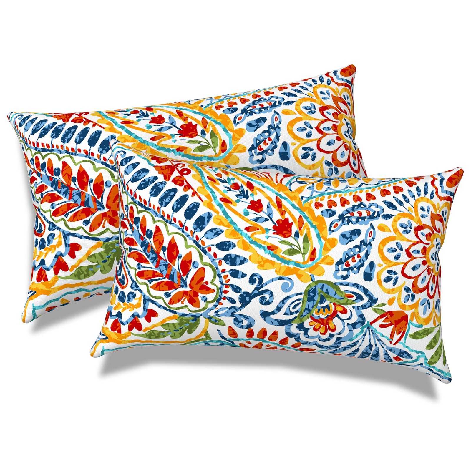 Melody Elephant front view paisley pattern adds vibrant outdoor style
