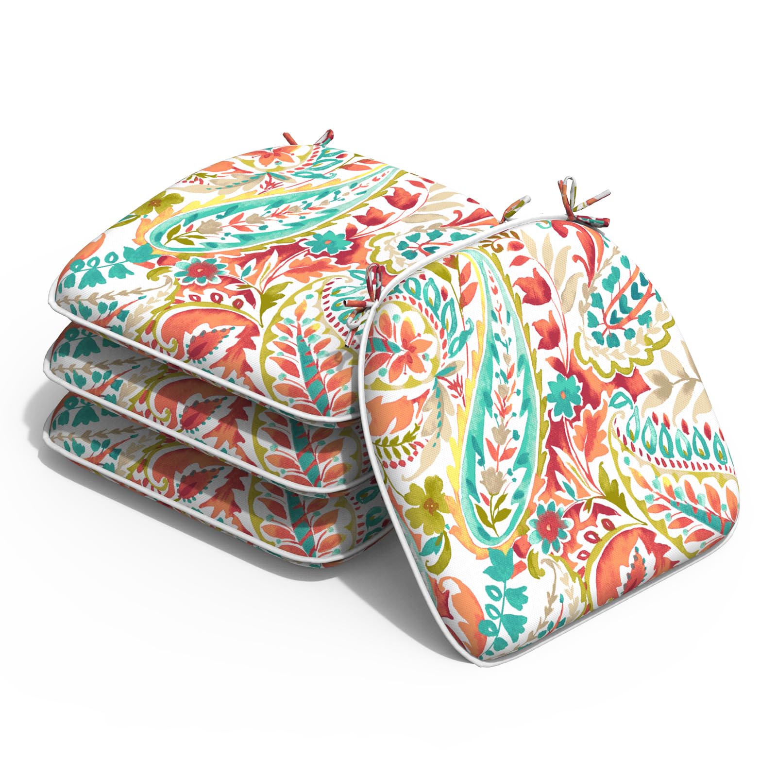 Melody Elephant paisley front view showing vibrant print and comfy shape