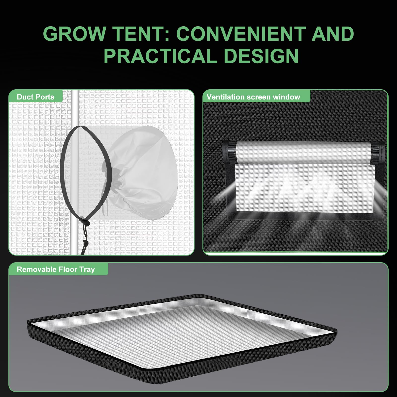 MELONFARM assembled tent in a bedroom saving space and creating a grow zone