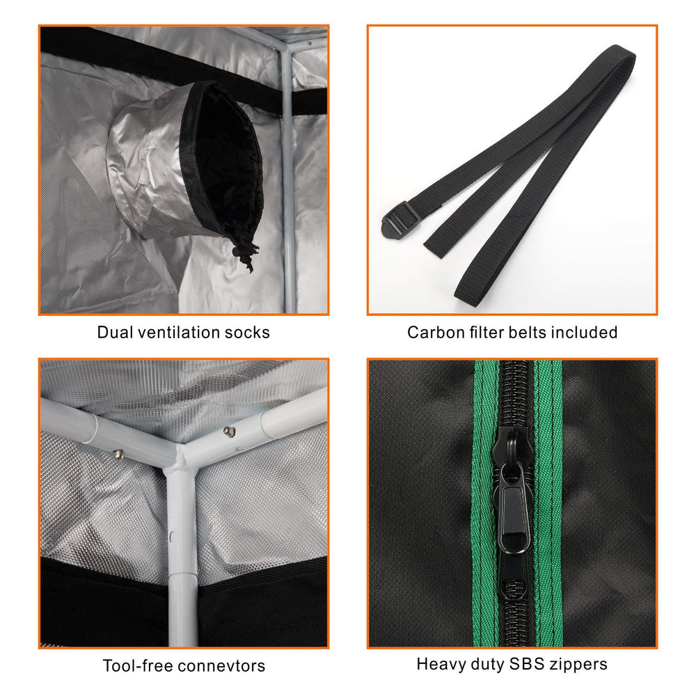 MELONFARM removable floor tray and waterproof lining for spill containment and simple cleaning