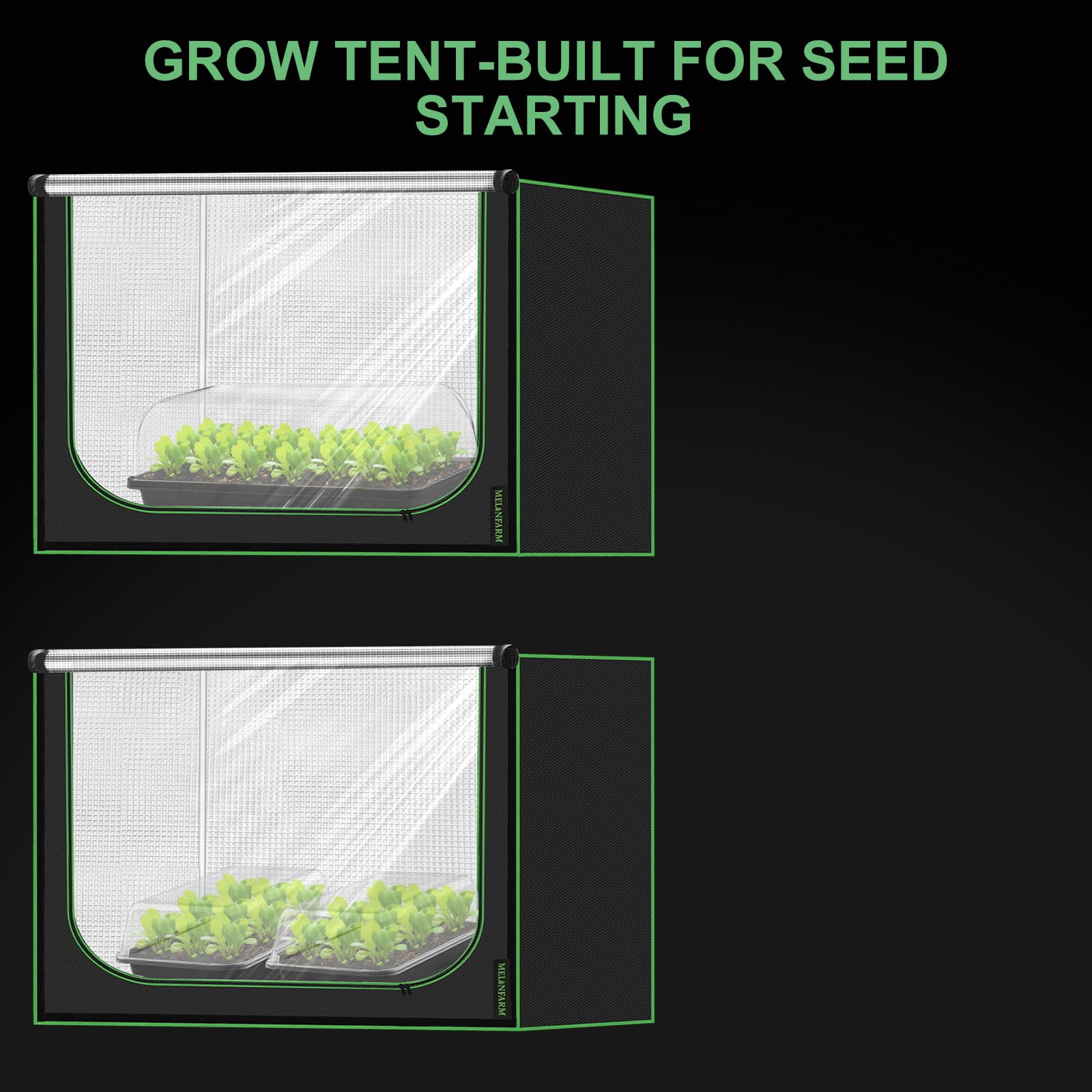 MELONFARM reinforced frame and corners providing durable, stable structure