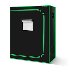 MELONFARM front view assembled grow tent showing compact footprint benefit