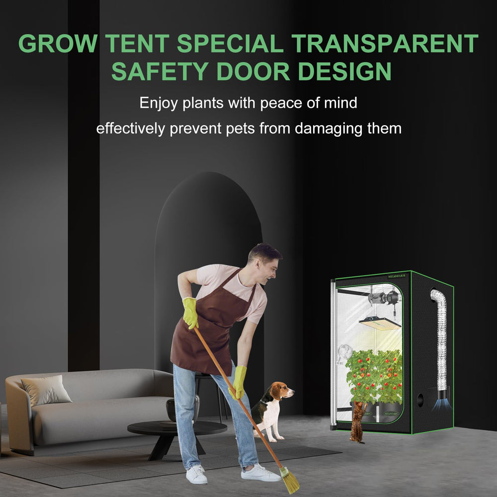 MELONFARM grow tent folded in storage bag for compact transport