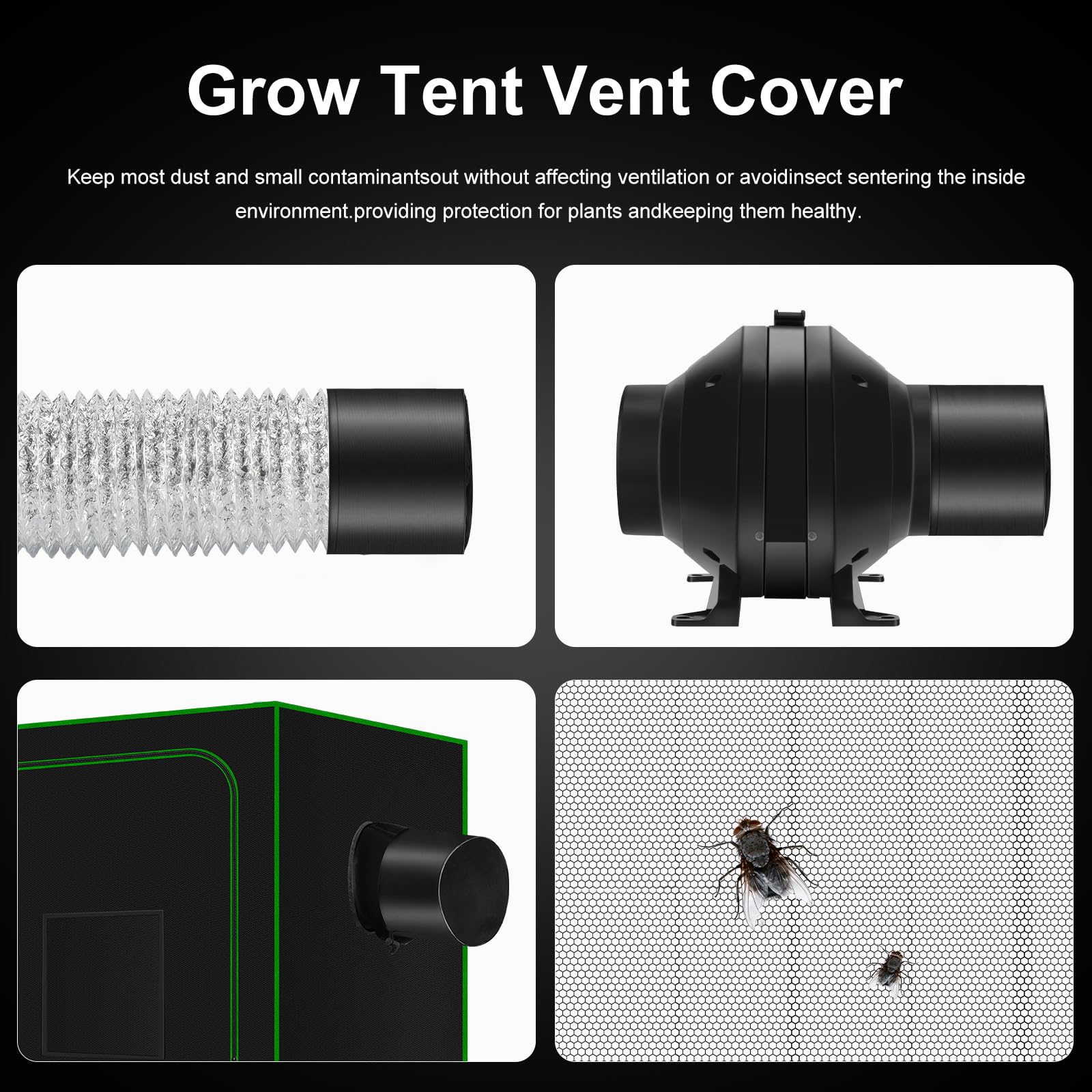 MELONFARM installed in a grow tent demonstrating odor control and airflow