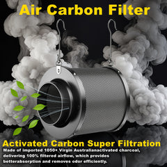 MELONFARM inline duct fan detail showing motor and deflector for steady airflow