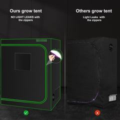 MELONFARM interior reflective diamond mylar lining maximizing light efficiency
