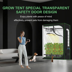 MELONFARM reflective mylar interior maximizing light distribution to boost lamp efficiency