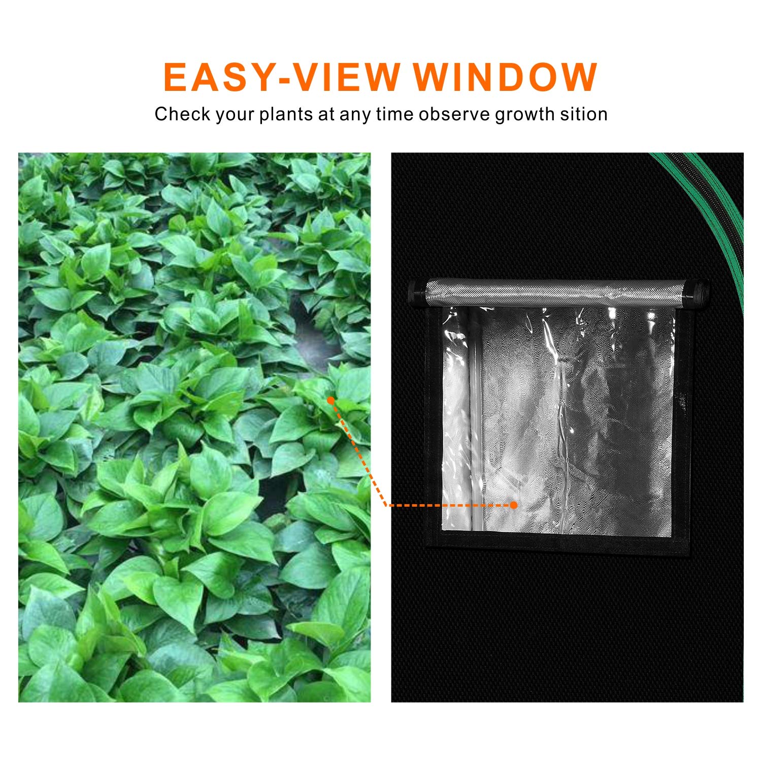 MELONFARM reflective mylar interior close-up illustrating increased light bounce for better canopy coverage