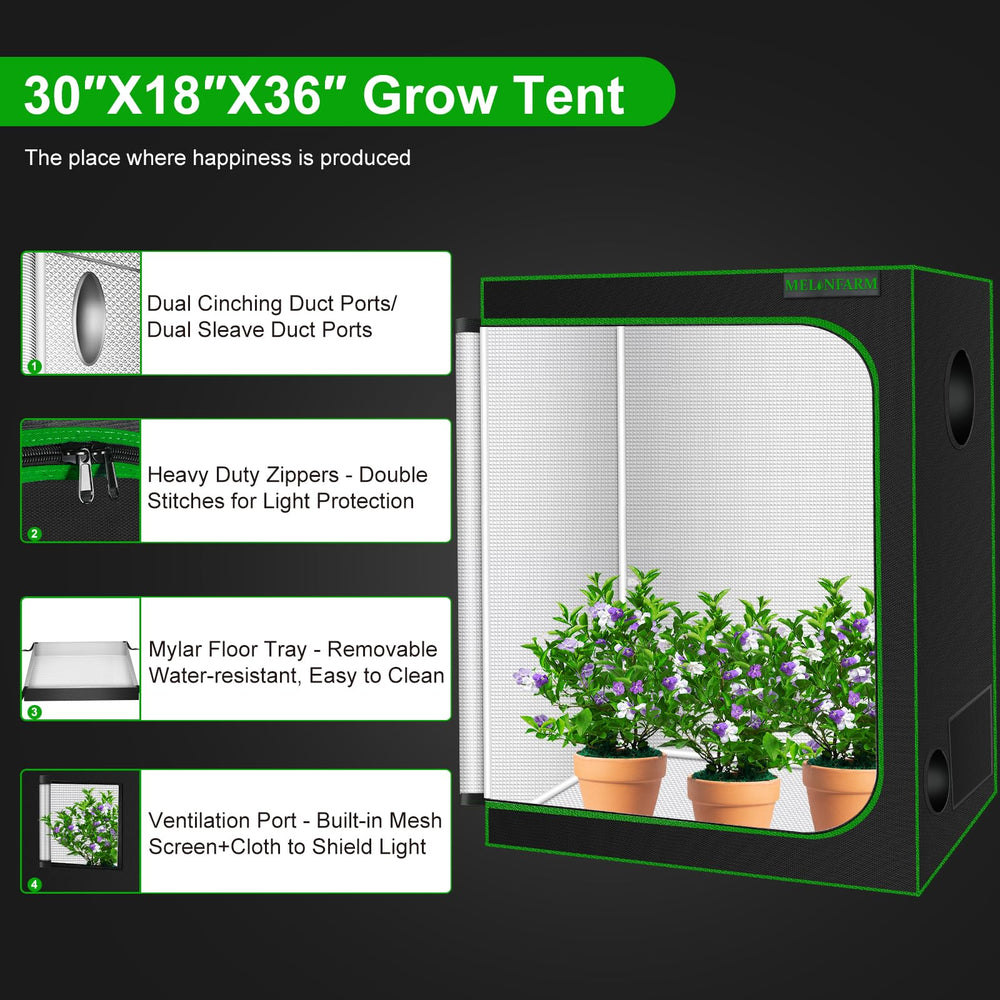 MELONFARM heavy duty zipper and clear observation window for easy access