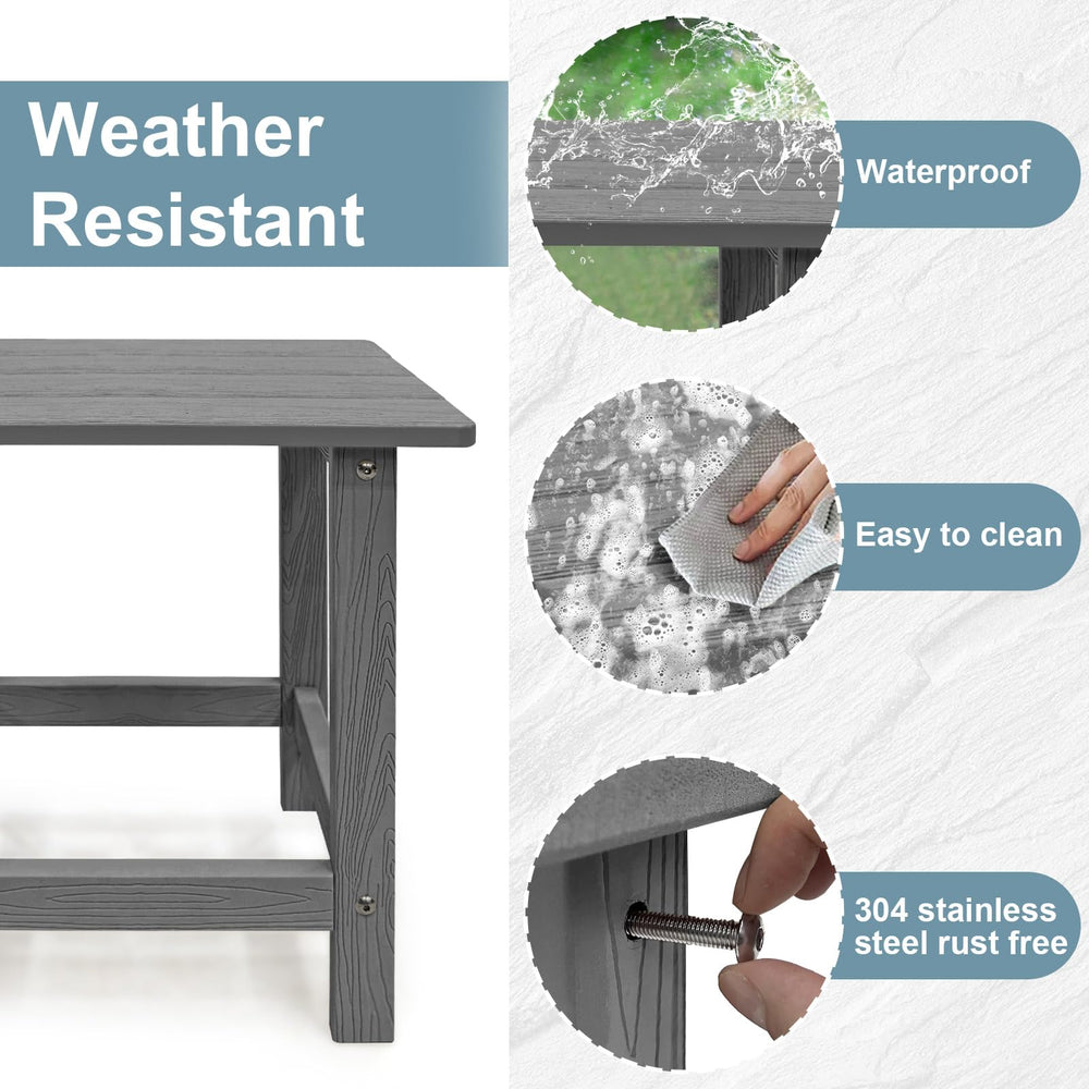 Meluvici close-up HDPS texture highlighting weather-resistant finish benefit: long-lasting surface