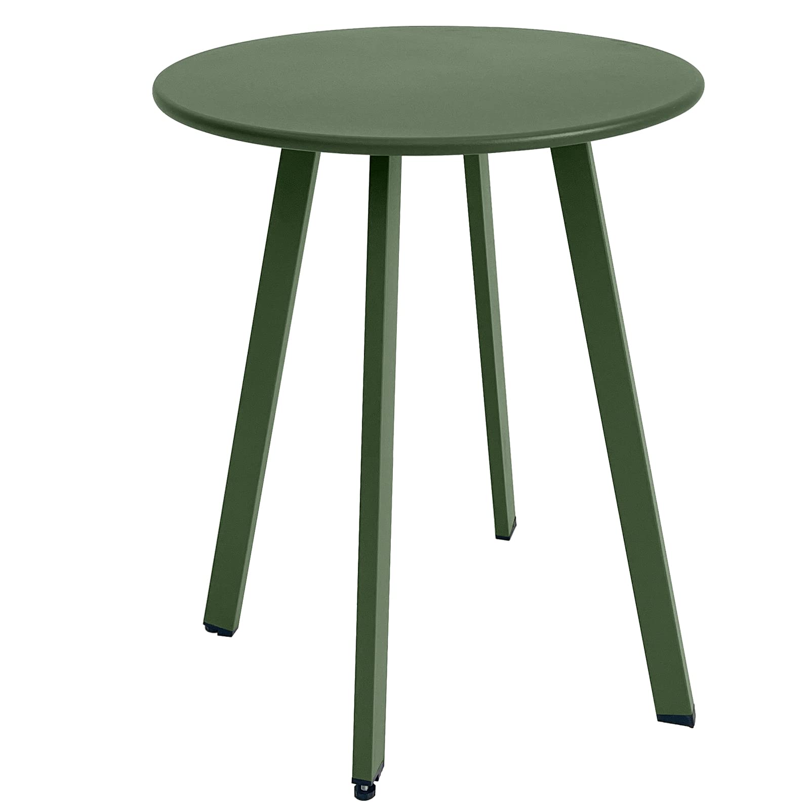 Meluvici front view dark green side table showing compact design and usable surface