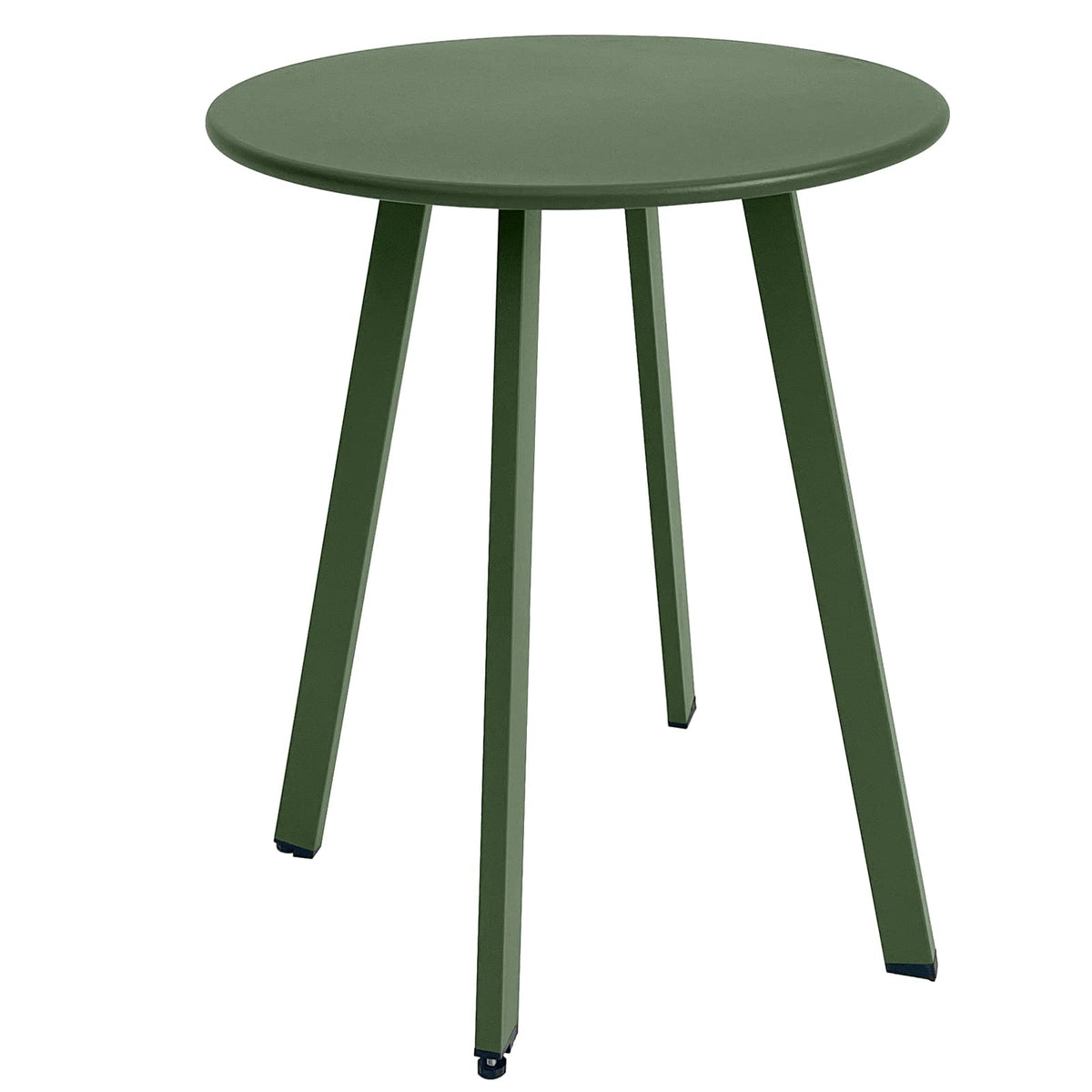 Meluvici front view dark green side table showing compact design and usable surface