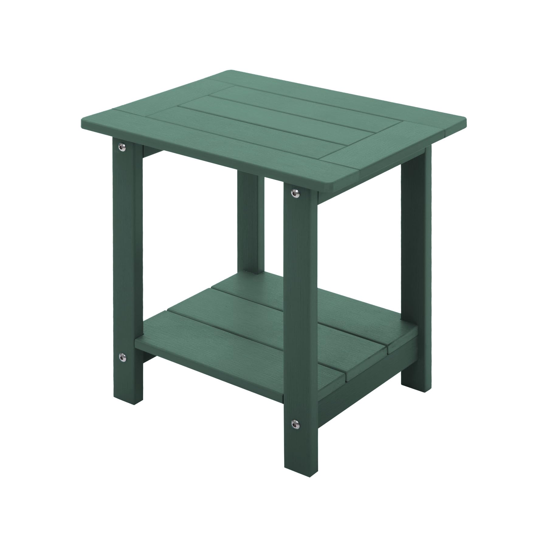 Meluvici front view dark green side table showing stable design and durable finish