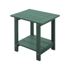 Meluvici front view dark green side table showing stable design and durable finish