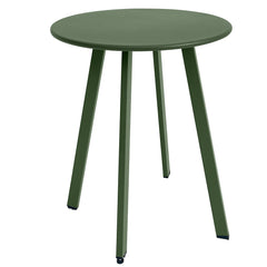Meluvici front view dark green side table showing compact design and usable surface