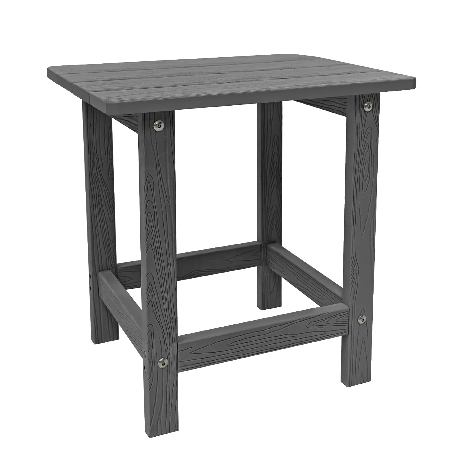 Meluvici front view side table showing clean lines and sturdy surface benefit: durable style