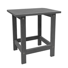 Meluvici front view side table showing clean lines and sturdy surface benefit: durable style