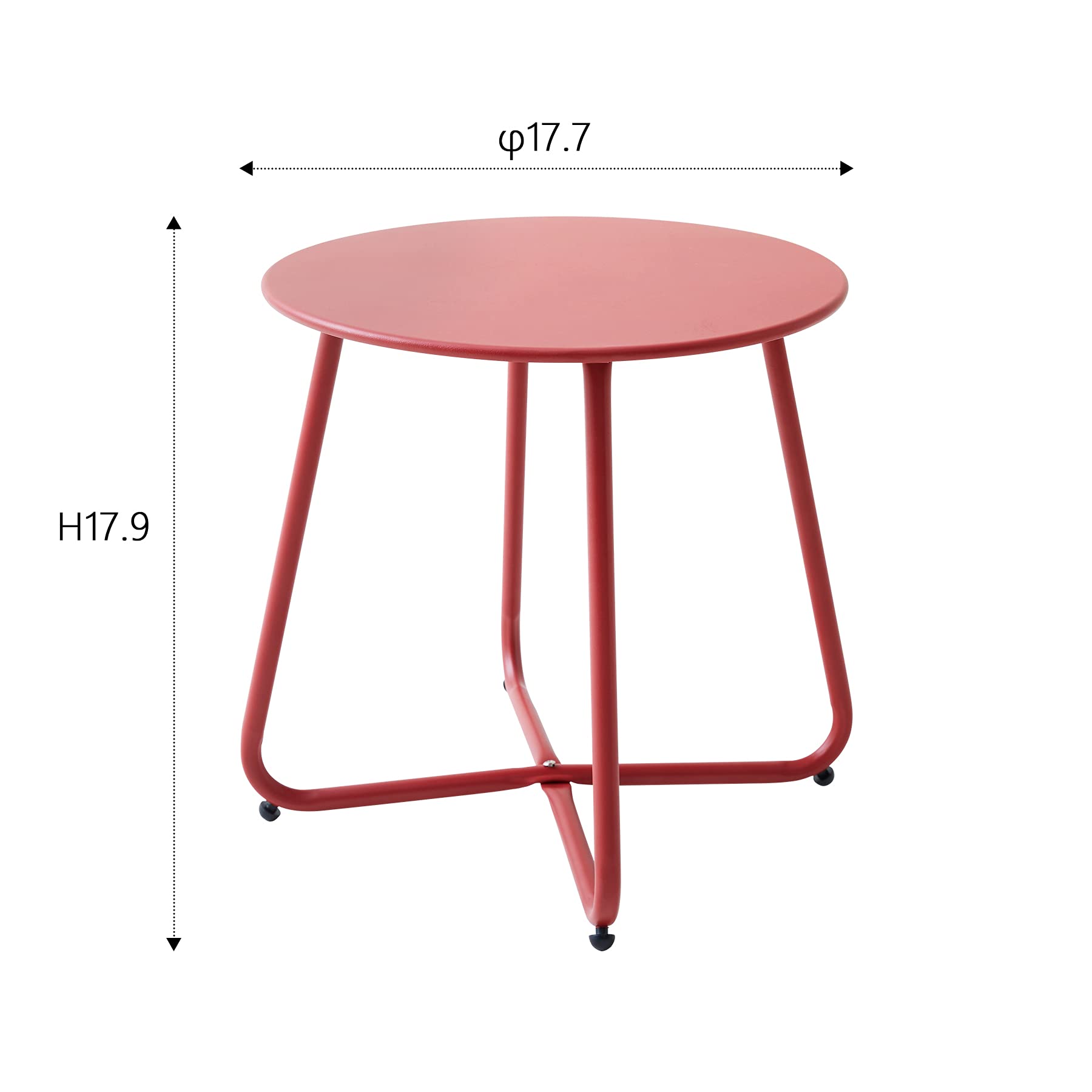 Meluvici glossy finish color detail showing UV-resistant coating and bright red tone