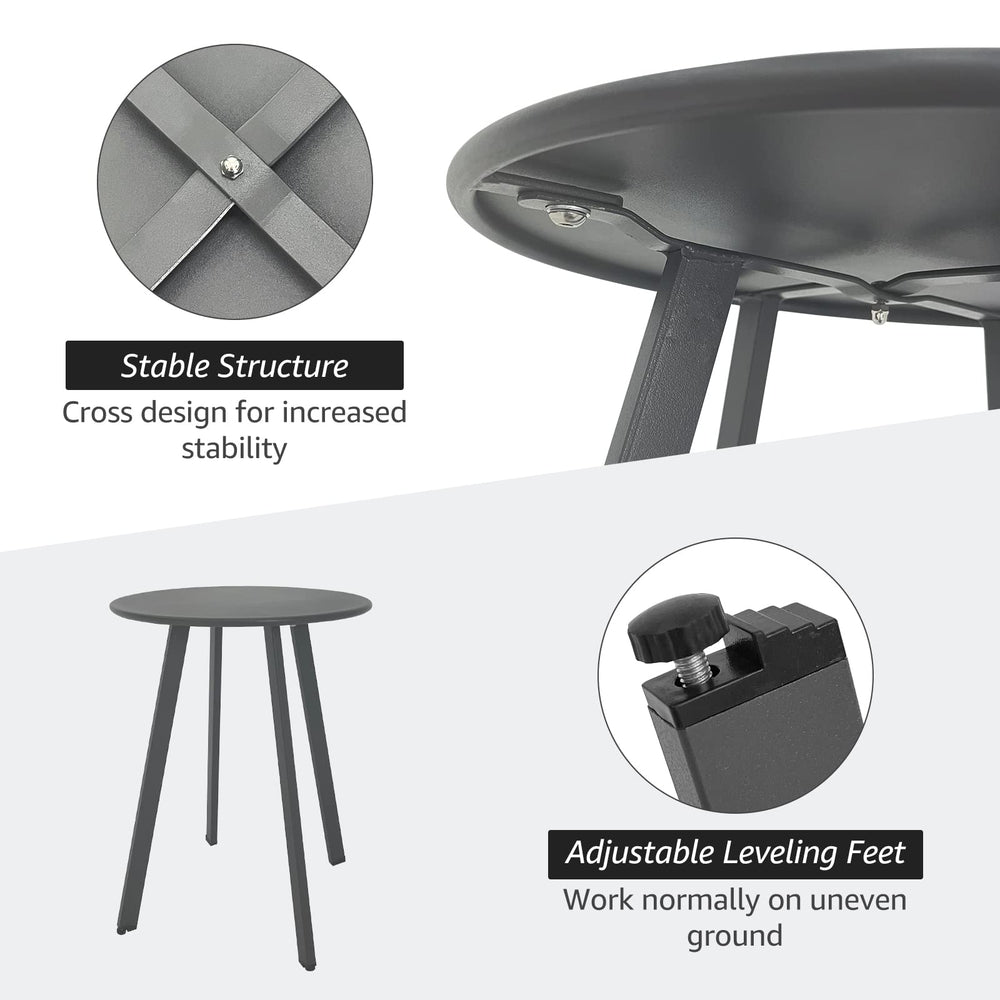 Meluvici side table placed on a balcony showing how it elevates outdoor decor