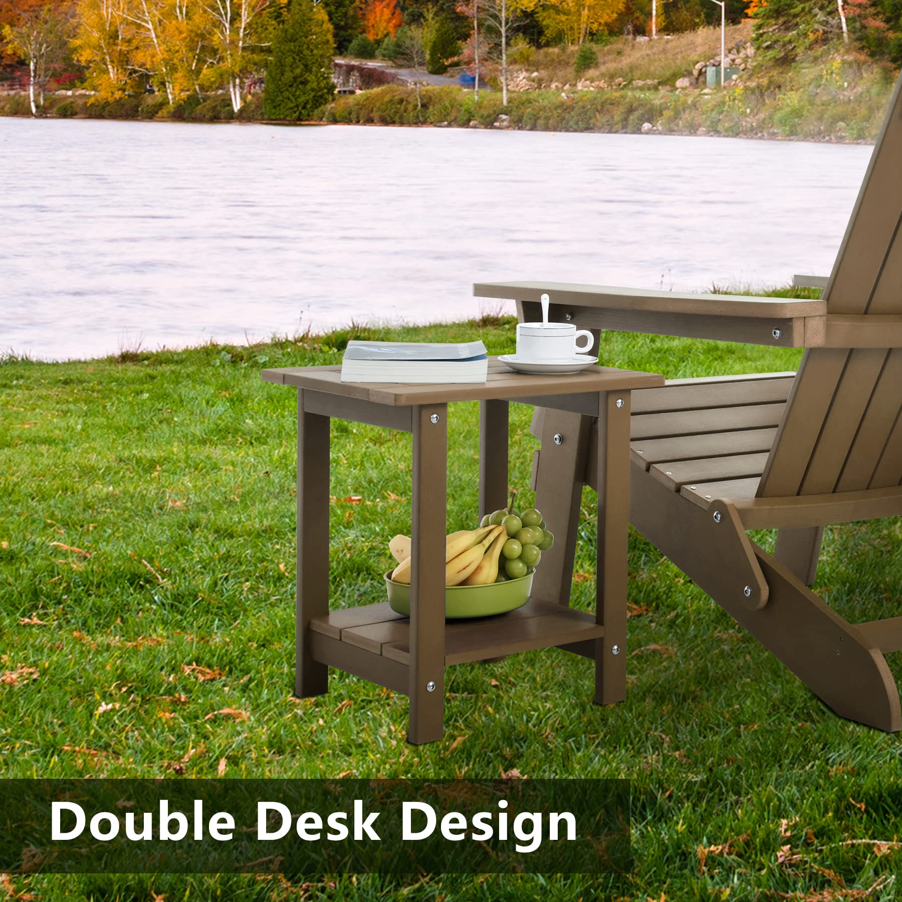 Meluvici table in patio setting enhancing outdoor decor and versatile placement