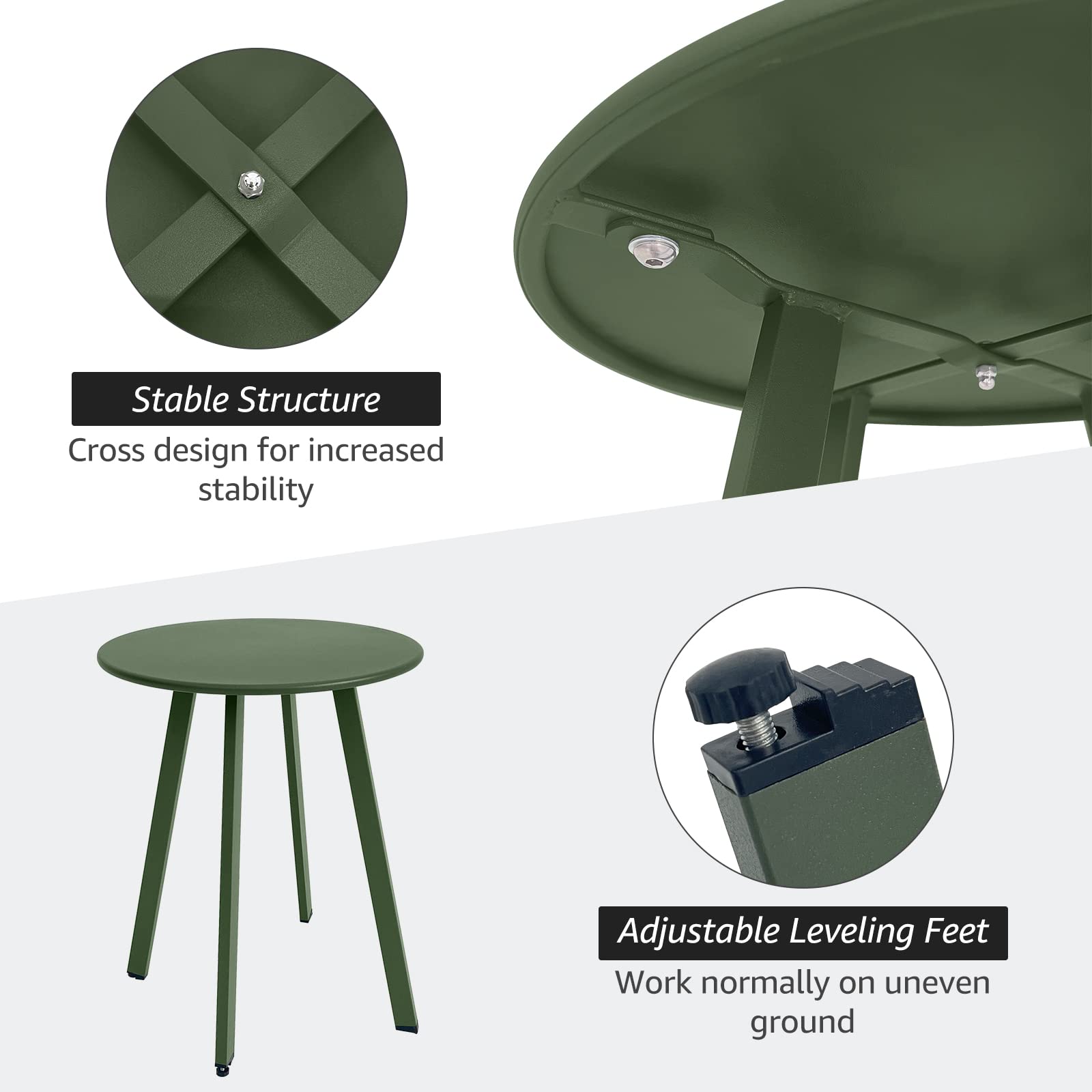 Meluvici table in balcony setting demonstrating outdoor styling and portability
