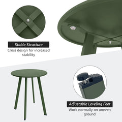 Meluvici table in balcony setting demonstrating outdoor styling and portability