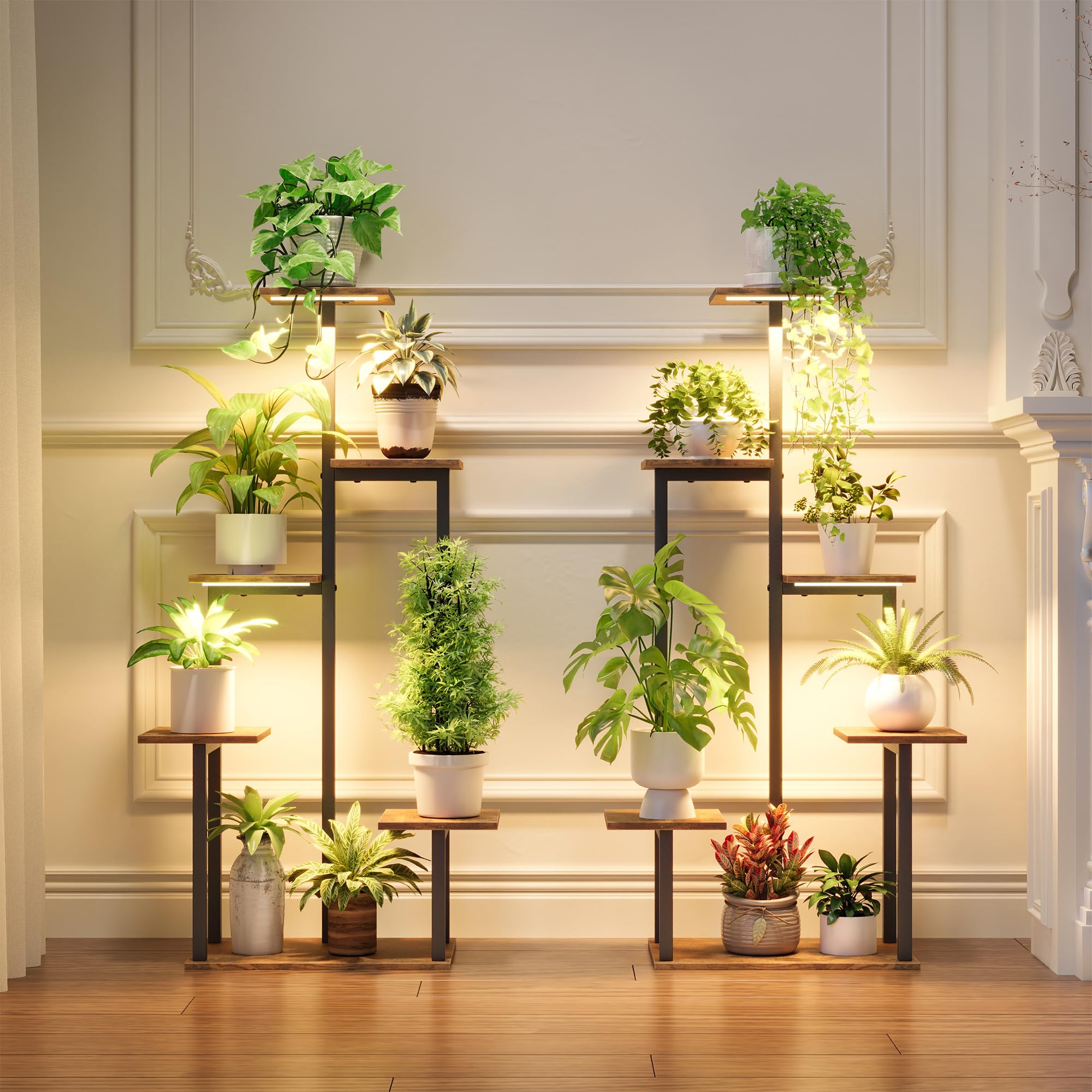 MemoCastle lifestyle in living room showing decorative greenery and enhanced ambiance