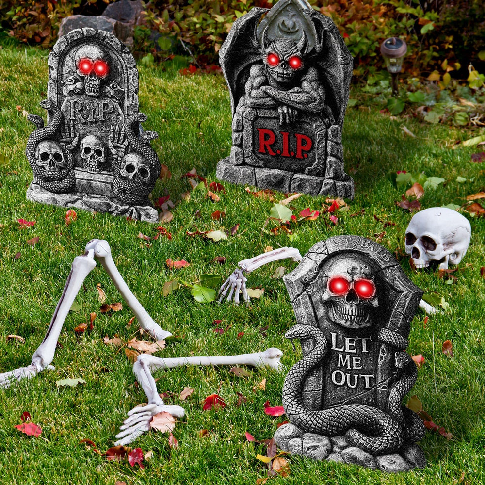 Memorywuu size comparison showing 16-inch tombstone scale and placement