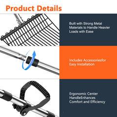 MENGBEI ergonomic D-handle close-up for non-slip comfort and reduced hand fatigue