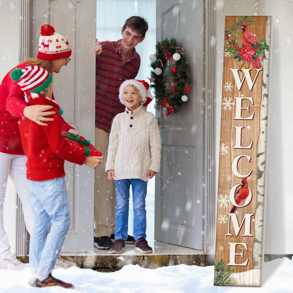 Menkxi hanging on porch rope showing easy installation and seasonal charm benefit