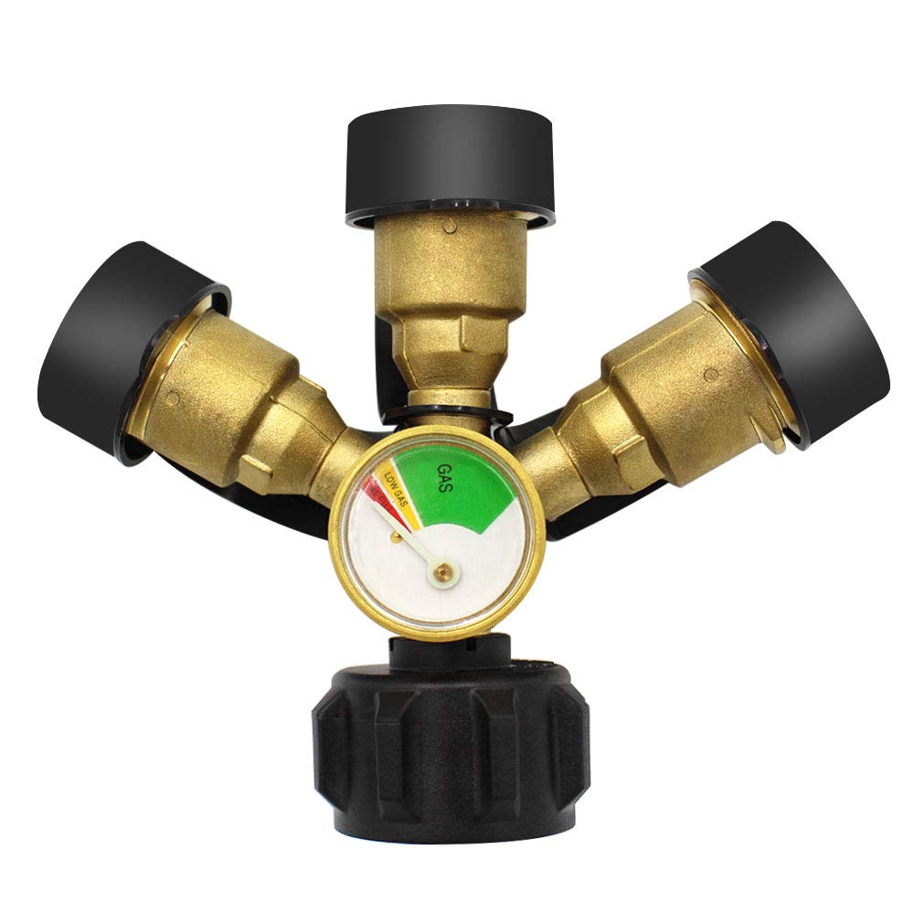MENSI front view ACME tee adapter showing secure tank connection and convenience
