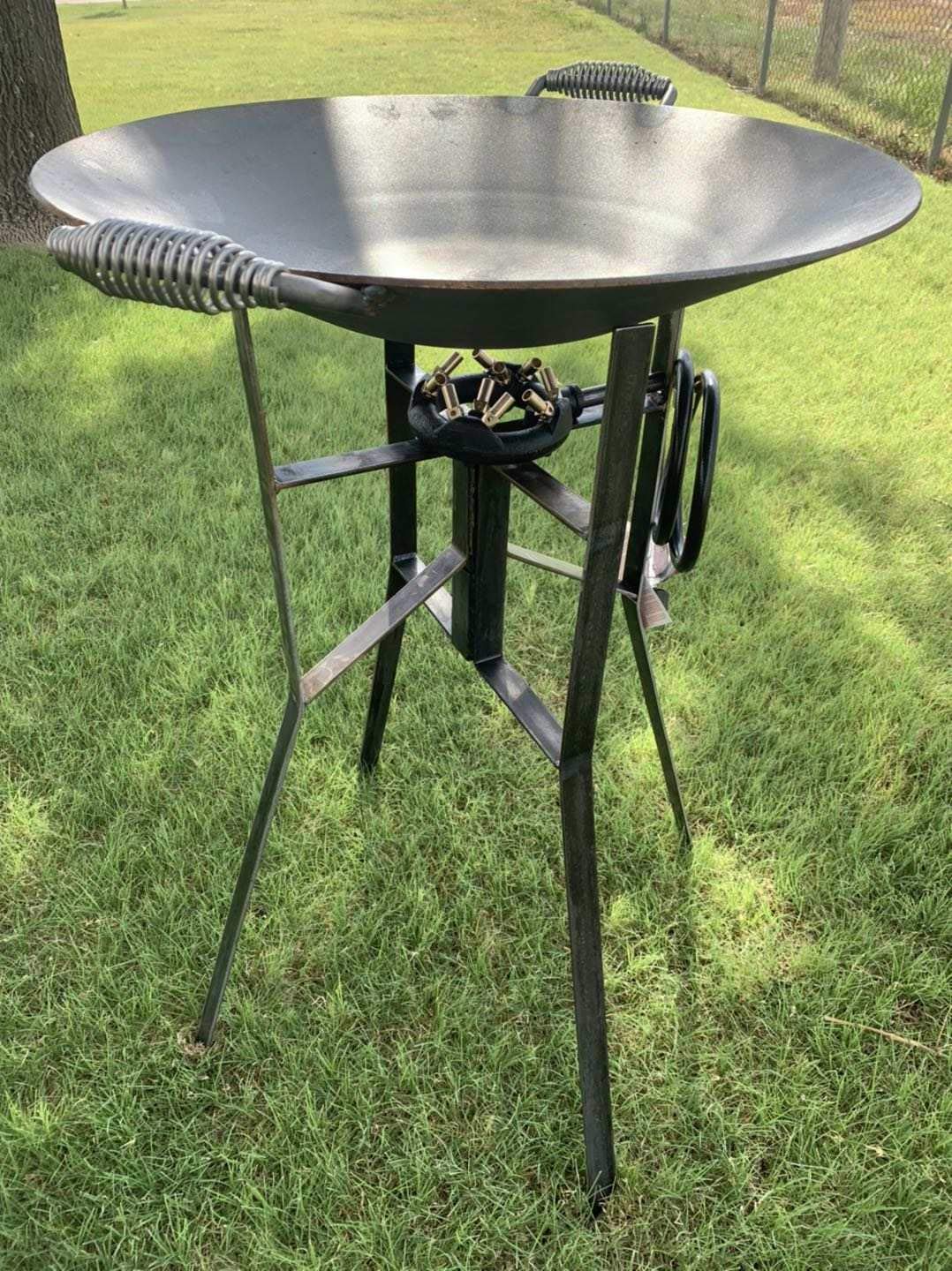 MENSI burner powering a backyard pizza oven showing fast, even cooking heat