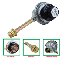 MENSI longer heat-resistant tubing detail protecting knob from grill heat