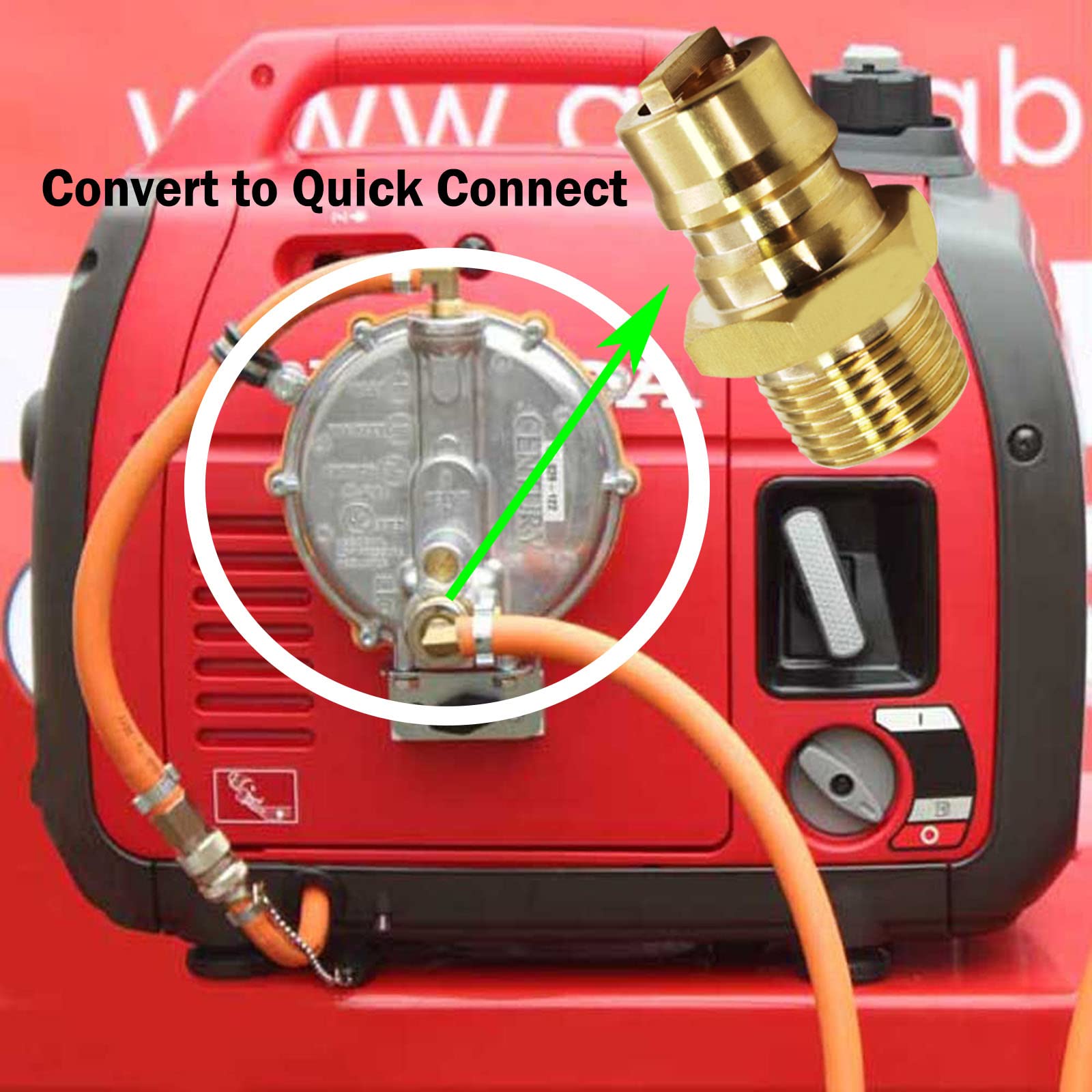 MENSI connecting generator to fuel line outdoors, portrays reliable field use