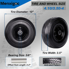 menxigoc close-up of PU tread showing wear resistance for rough terrain