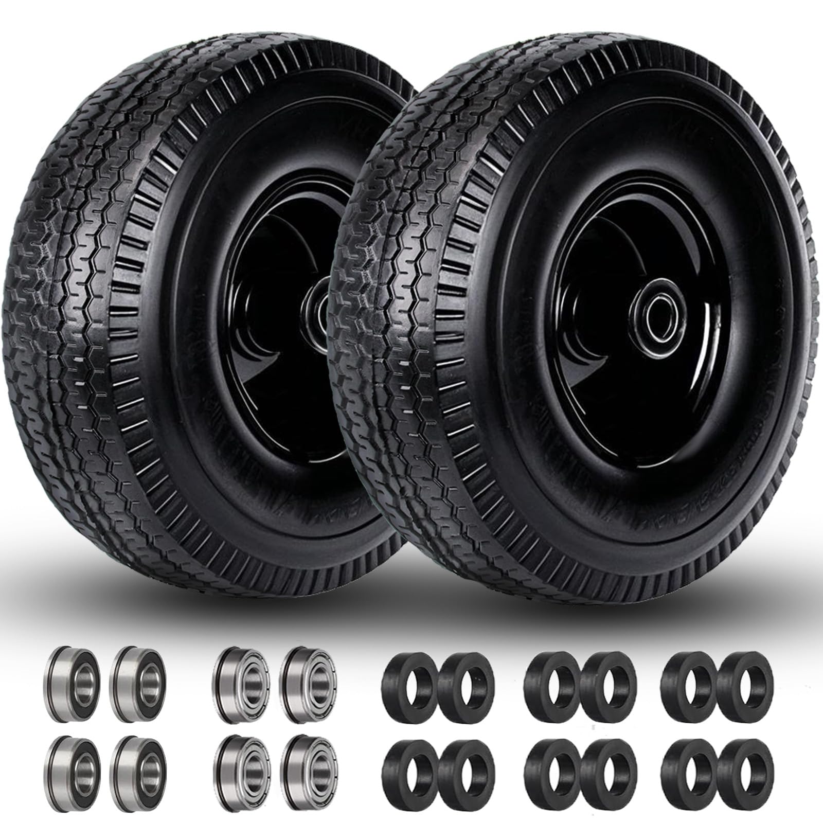 menxigoc front view 10-inch wheel showing complete assembly and durable design