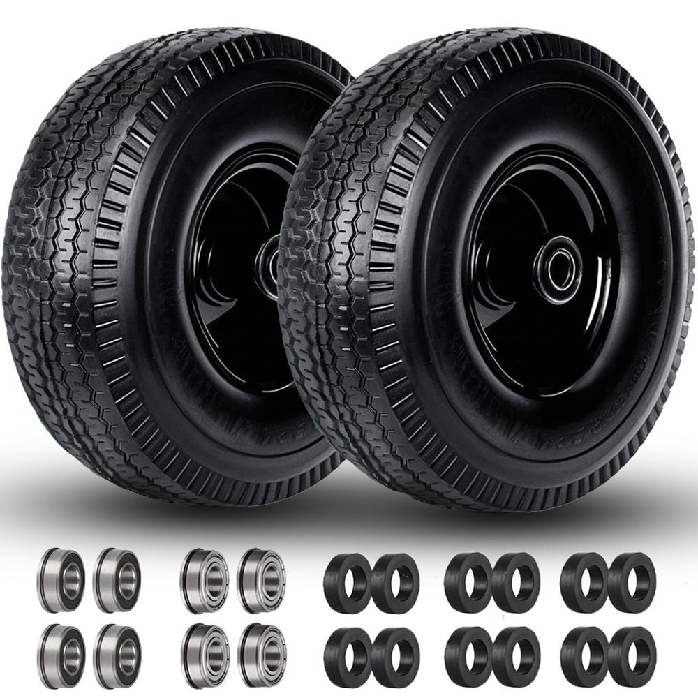 menxigoc front view 10-inch wheel showing complete assembly and durable design