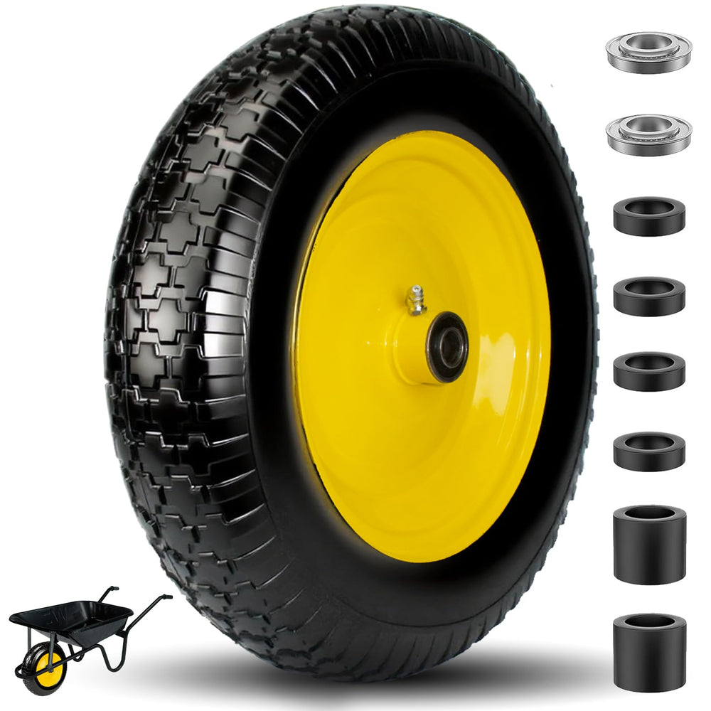 menxigoc assembled wheel front view showing complete tire and rim, durable replacement